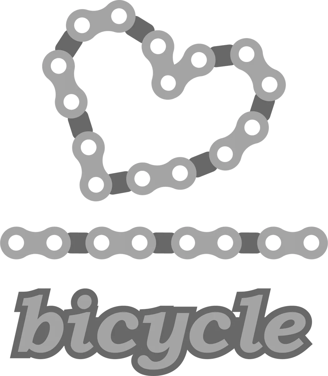 Bicycle of the Heart: bicycle t-shirt design with the words “bicycle”