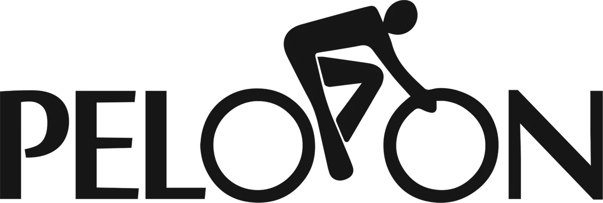 Peloton: bicycle t-shirt design with the words “PELOTON”