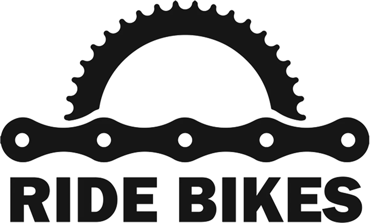 Ride Bikes: bicycle t-shirt design with the words “RIDE BIKES”