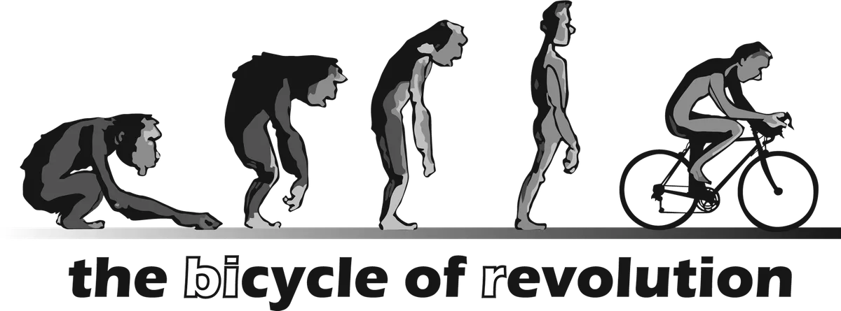 the bicycle of revolution: bicycle t-shirt design with the words “the bicycle of revolution”