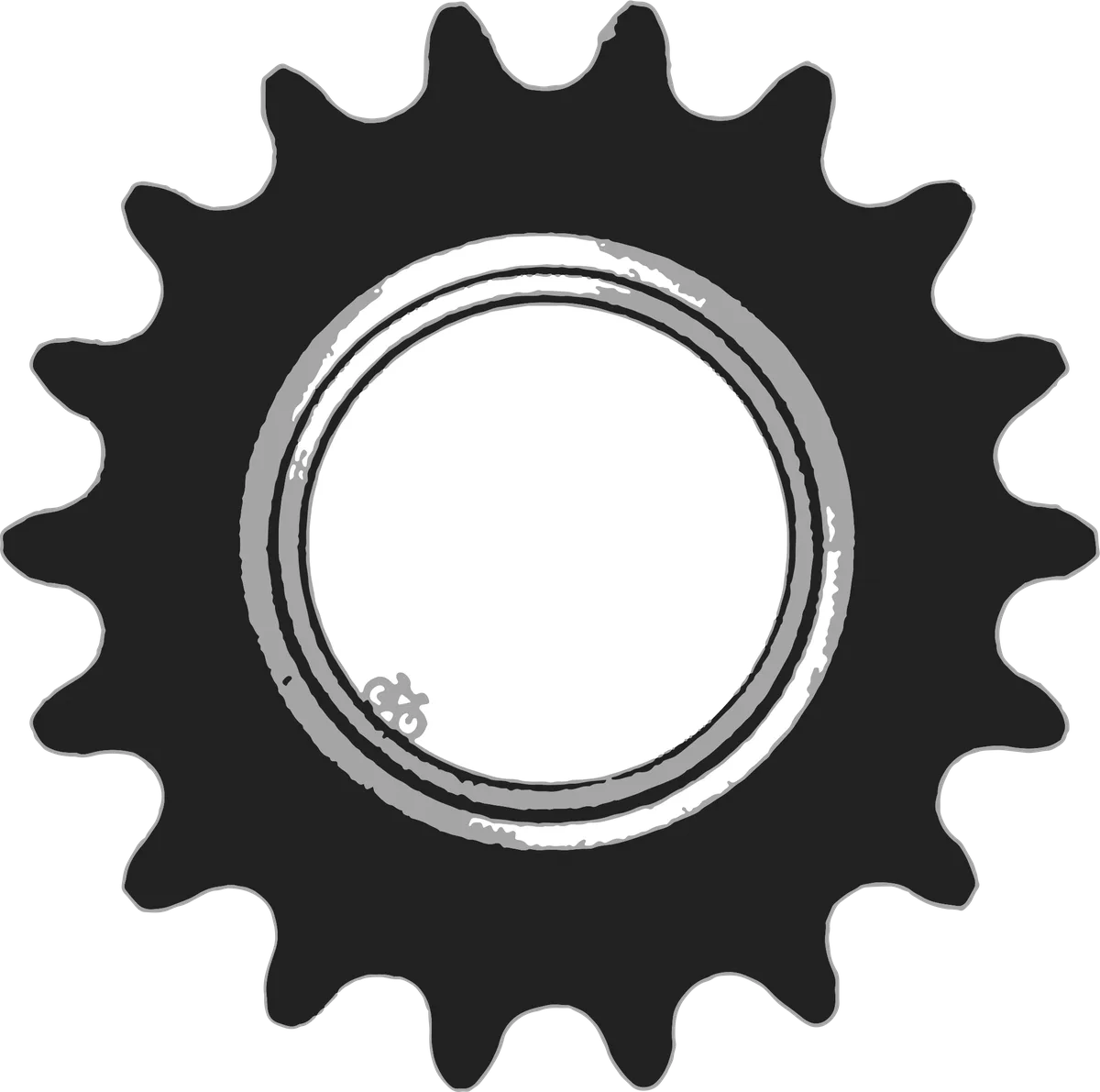 Track Cog: bicycle t-shirt design