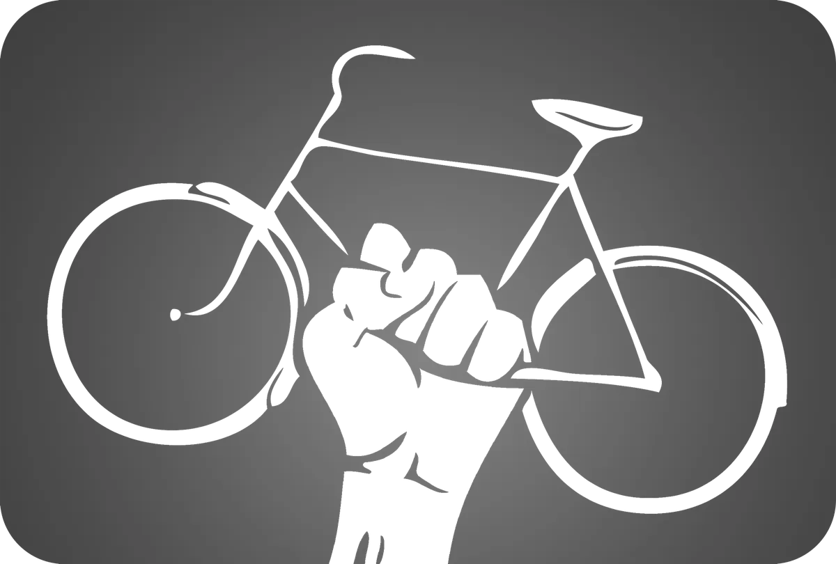 Bicycle Fist: bicycle t-shirt design