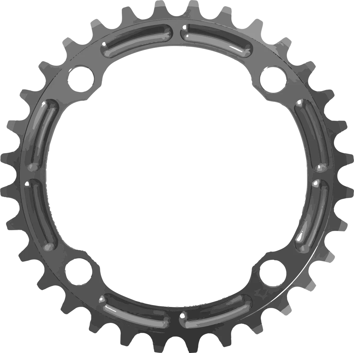 Only Chainring: bicycle t-shirt design