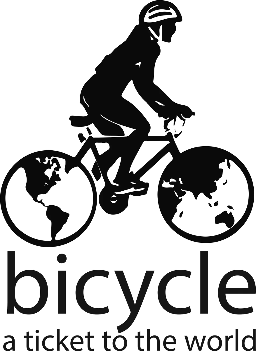 A Ticket to the World: bicycle t-shirt design with the words “bicycle a ticket to the world”