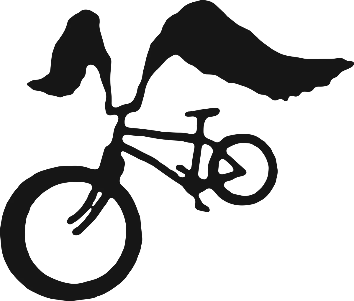 Bicycle with Wings: bicycle t-shirt design