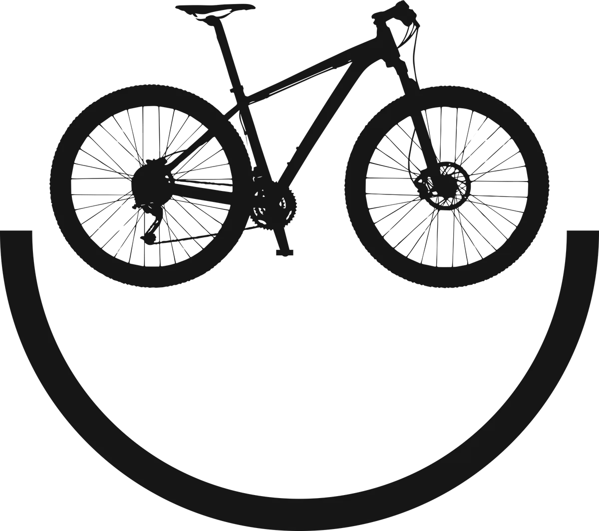 Happy Cyclist: bicycle t-shirt design