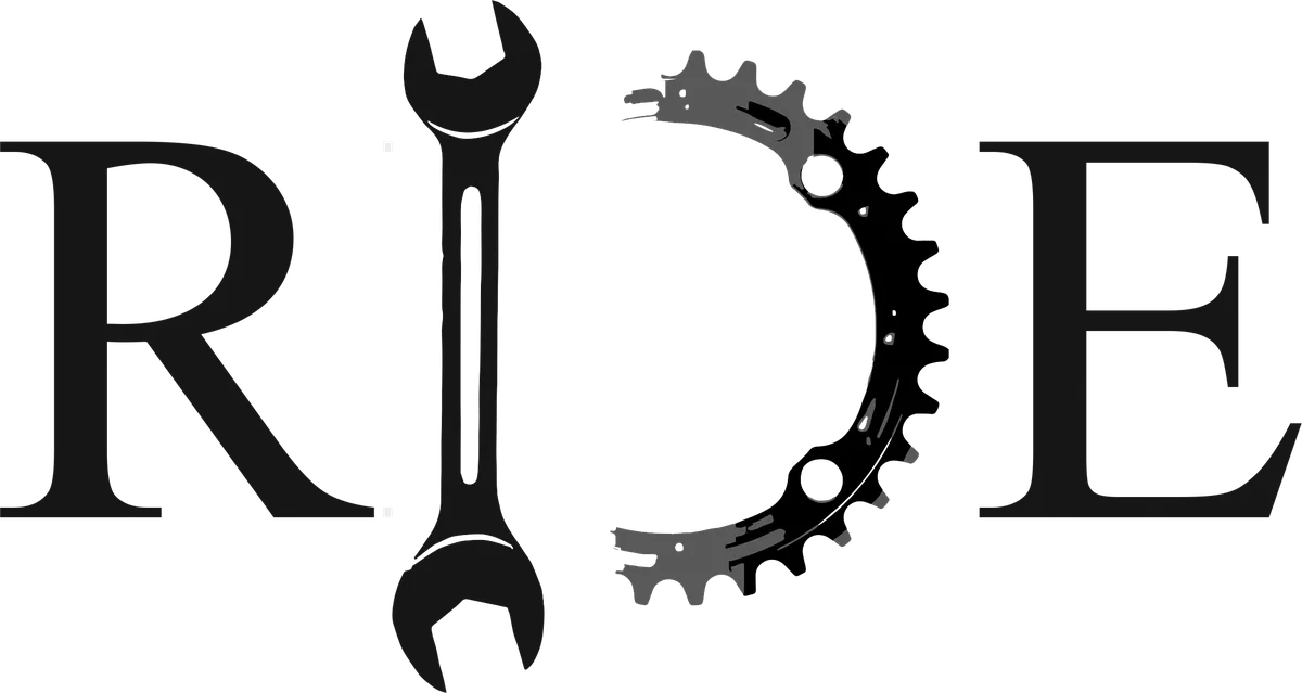 Ride: bicycle t-shirt design with the words “RIDE”