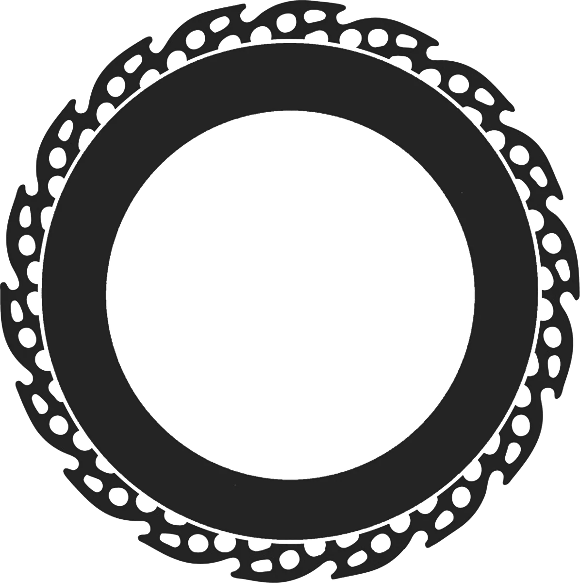 Chain Ring Badge: bicycle t-shirt design