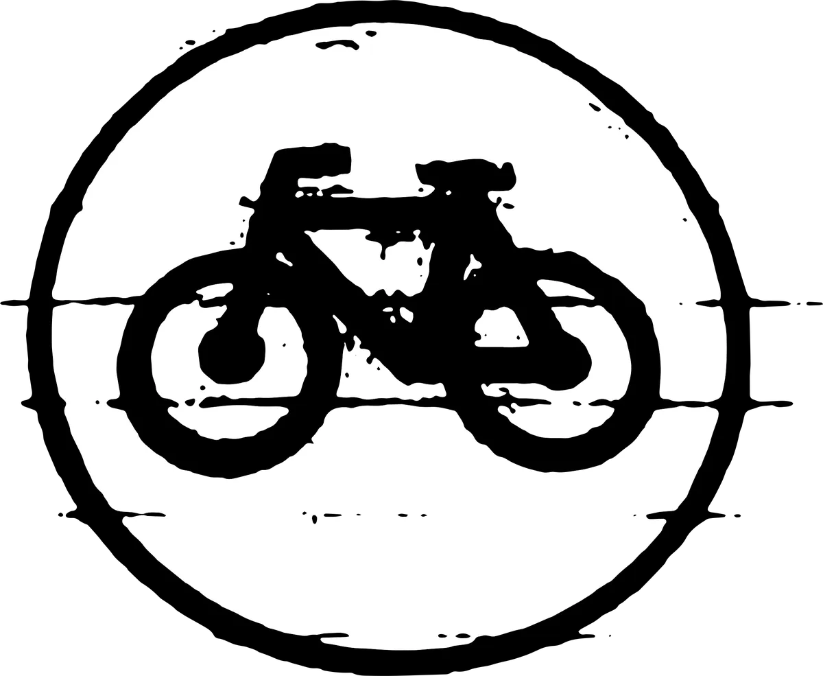 Bicycle Stamp: bicycle t-shirt design