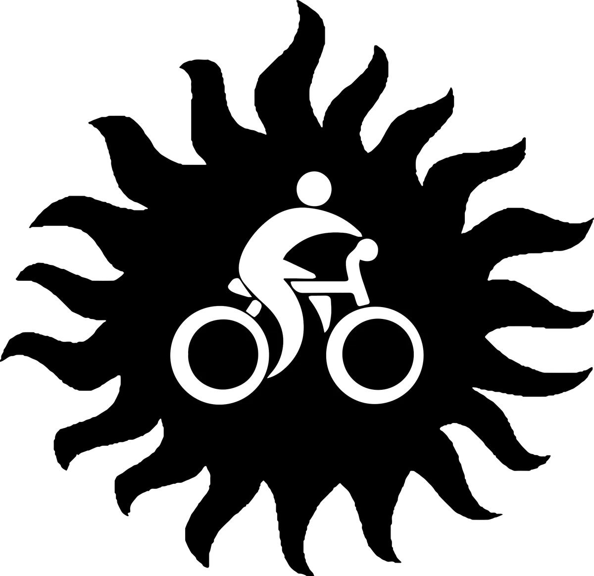 Cyclist in the Sun: bicycle t-shirt design