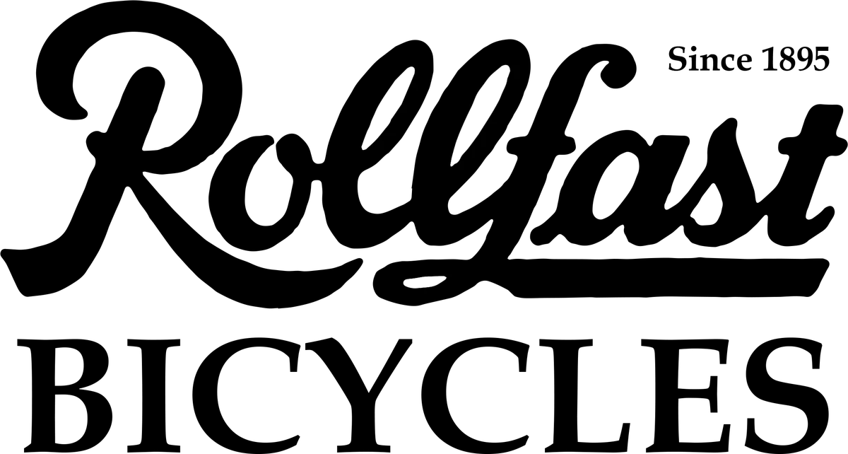 Rollfast BICYCLES Since 1895: bicycle t-shirt design with the words “Rollfast BICYCLES Since 1895”