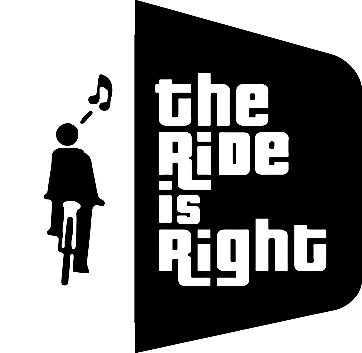 the Ride is Right: bicycle t-shirt design with the words “the Ride is Right”