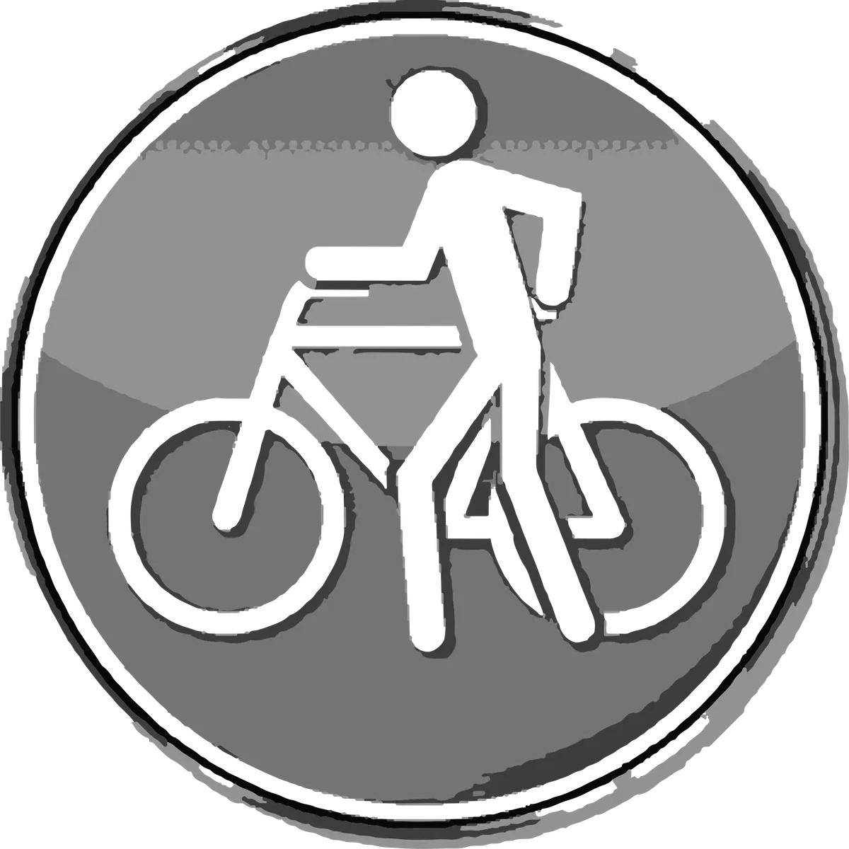 Walk Your Bike Sign: bicycle t-shirt design