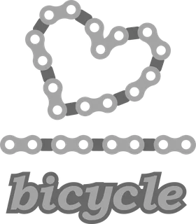 Bicycle of the Heart: bicycle t-shirt design with the words “bicycle”