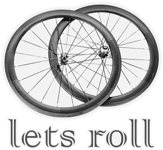 Lets Roll: bicycle t-shirt design with the words “lets roll”