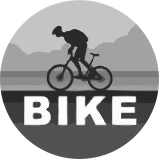 Bike in the Clouds: bicycle t-shirt design with the words “BIKE”