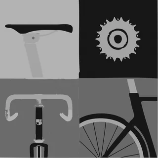 Fixed Gear Squares: bicycle t-shirt design