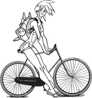 Girl on Bicycle: bicycle t-shirt design