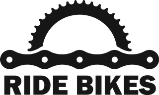 Ride Bicycles: bicycle t-shirt design with the words “RIDE BIKES”