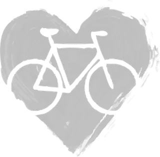 Bicycle in a Painted Heart: bicycle t-shirt design