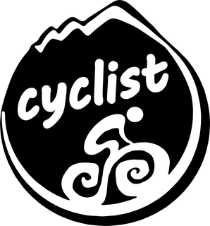 Mountain Cyclist: bicycle t-shirt design with the words “cyclist”