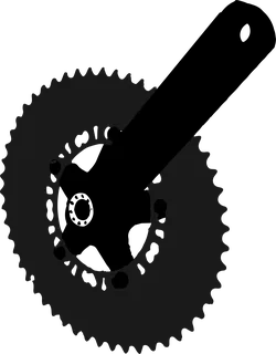 Crank It Hard: bicycle t-shirt design