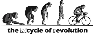 the bicycle of revolution: bicycle t-shirt design with the words “the bicycle of revolution”