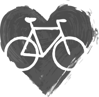 Bicycle in the Heart: bicycle t-shirt design