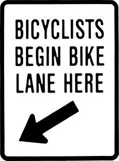 Bicycle Begin Bike Lane Here: bicycle t-shirt design with the words “BICYCLISTS BEGIN BIKE LANE HERE”
