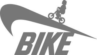 Bike Nike: bicycle t-shirt design with the words “BIKE”