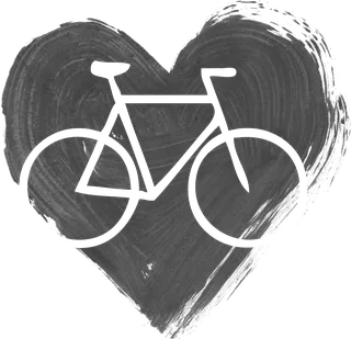 Bicycle inside your Heart: bicycle t-shirt design