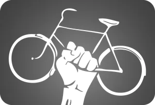 Bicycle Fist: bicycle t-shirt design
