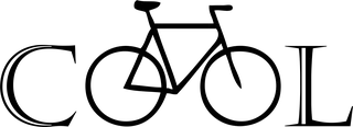 Cool Bicycle: bicycle t-shirt design with the words “COOL”