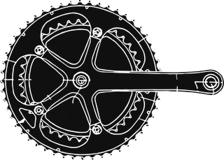 Classic Crankset: bicycle t-shirt design