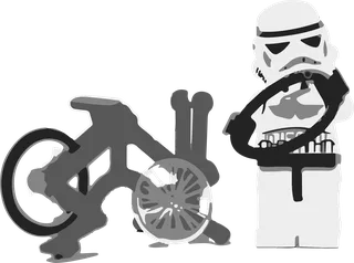 Lego Bicycle Man: bicycle t-shirt design