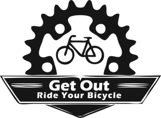 Get Out: bicycle t-shirt design with the words “Get Out Ride Your Bicycle”