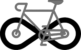 Infinity Bicycle: bicycle t-shirt design