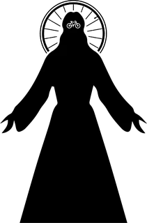Wheel of Jesus: bicycle t-shirt design
