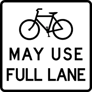 May Use Full Lane: bicycle t-shirt design with the words “MAY USE FULL LANE”