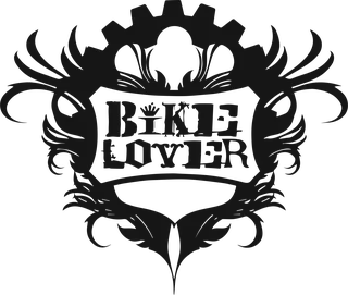 Bike Lover: bicycle t-shirt design with the words “BIKE LOVER”