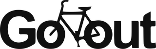 Go out: bicycle t-shirt design with the words “Go out”