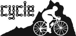 Mountain Bike Cyclist: bicycle t-shirt design with the words “cycle”