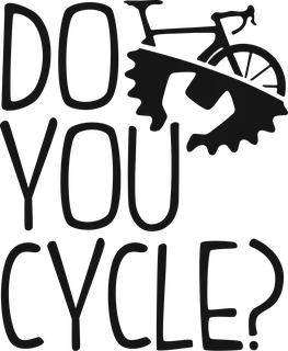 Do You Cycle?: bicycle t-shirt design with the words “DO YOU CYCLE?”