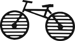 Bicycle Stripes: bicycle t-shirt design