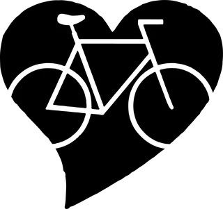 Bicycle within your Heart: bicycle t-shirt design