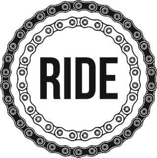 Escape your Chains – Ride: bicycle t-shirt design with the words “RIDE”