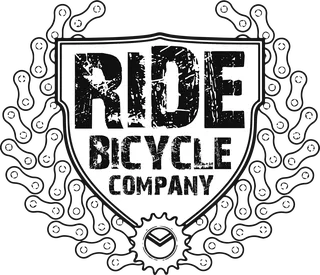Ride Bicycle Company: bicycle t-shirt design with the words “RIDE BICYCLE COMPANY”