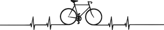 Riding in a Heartbeat: bicycle t-shirt design