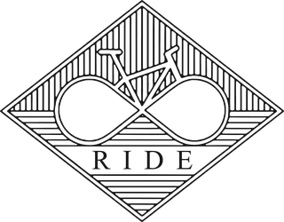 Ride the Matrix: bicycle t-shirt design with the words “RIDE”