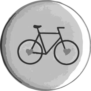 Bicycle Badge Love: bicycle t-shirt design